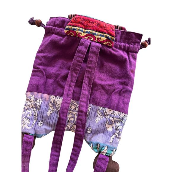 Hand Made Owl Patchwork Mini Backpack Youth Girl Fabric Boho | SAME DAY SHIP - Picture 3 of 7